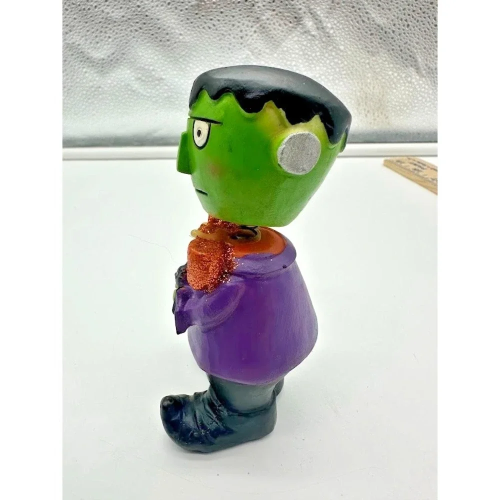 Rare Vintage Frankenstein Bobblehead Halloween Decor Gothic Spooky Figure 5